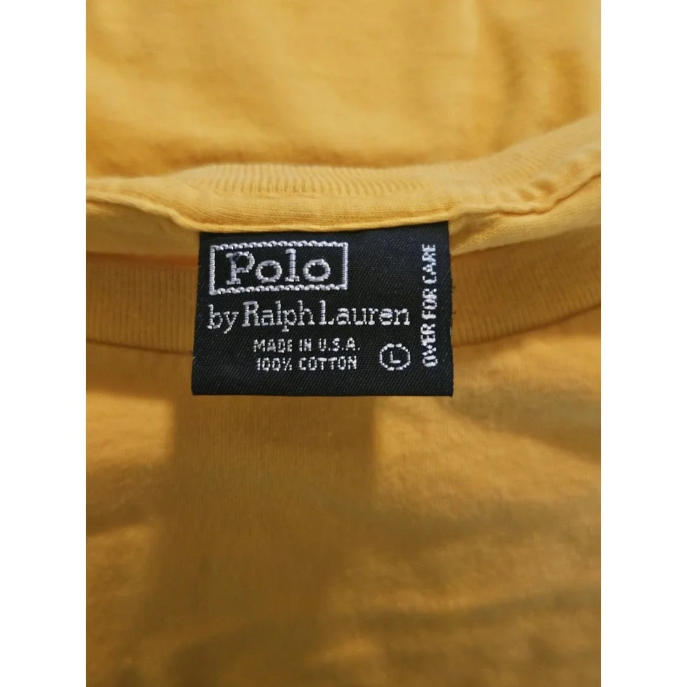 Vintage Polo Ralph Lauren Pony Logo Pocket Tee Shirt Size‎ Large USA